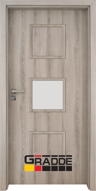 Интериорна врата Gradde Bergedorf, модел 3, Ясен Вералинга