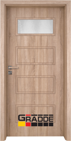 Интериорна врата Gradde Blomendal, модел 1, Дъб Вераде