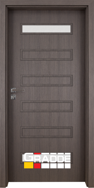 Интериорна врата Gradde Schwerin, модел 1, Череша Сан Диего