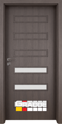 Интериорна врата Gradde Schwerin, модел 5, Череша Сан Диего