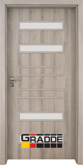 Интериорна врата Gradde Schwerin, модел 2, Ясен Вералинга