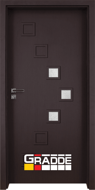 Интериорна врата Gradde Zwinger, модел 2, Орех Рибейра