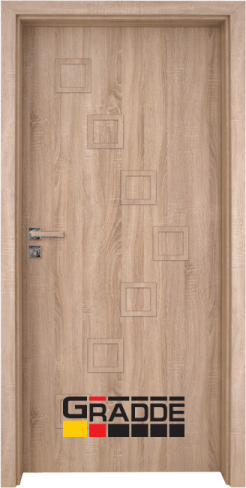 Интериорна врата Gradde Zwinger, модел Full, Дъб Вераде