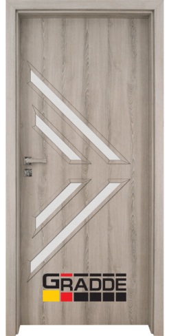 Интериорна врата Gradde, модел Paragon-Glas, цвят Ясен Вералинга