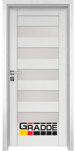 Интериорна врата Gradde Aaven Glas - цвят Бял мат