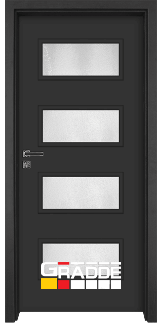 Интериорна врата Gradde Blomendal, цвят Антрацит мат
